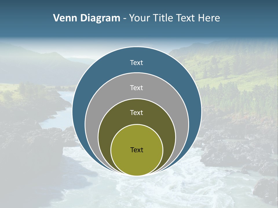 Summer Environment Mountains PowerPoint Template