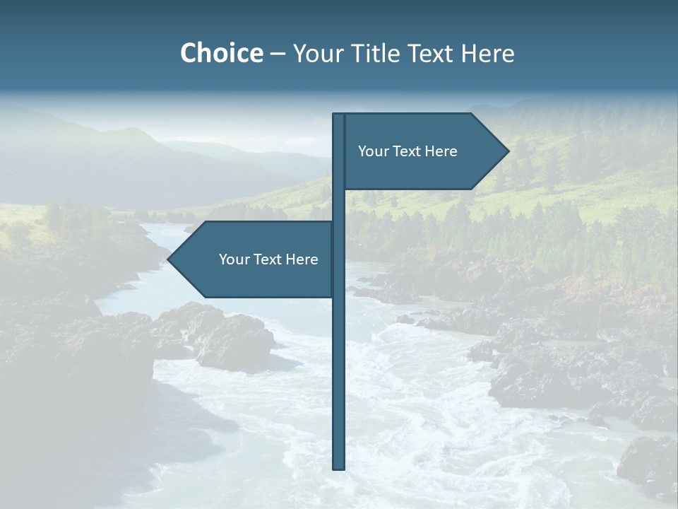 Summer Environment Mountains PowerPoint Template