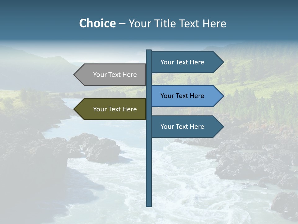 Summer Environment Mountains PowerPoint Template