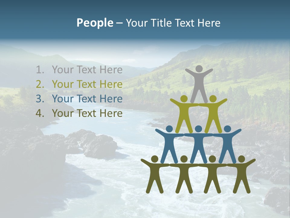 Summer Environment Mountains PowerPoint Template