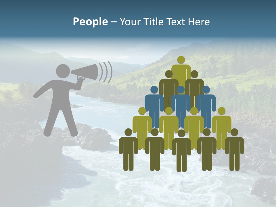 Summer Environment Mountains PowerPoint Template