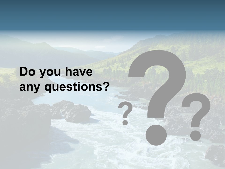 Summer Environment Mountains PowerPoint Template