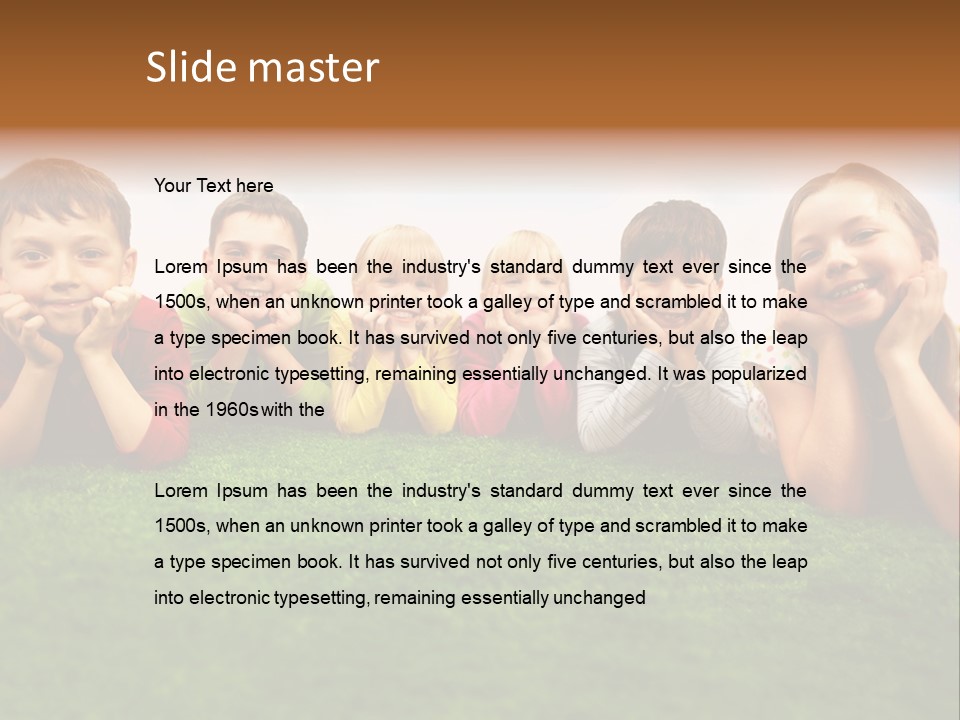 Outside Green Sister PowerPoint Template