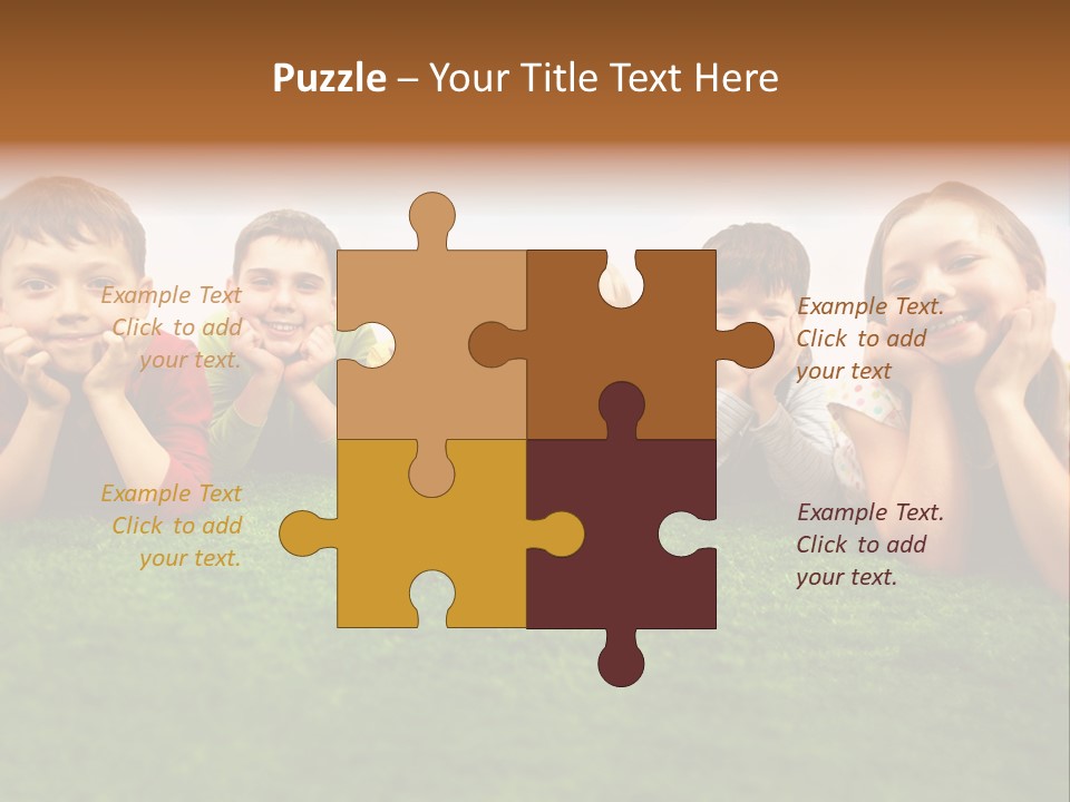 Outside Green Sister PowerPoint Template