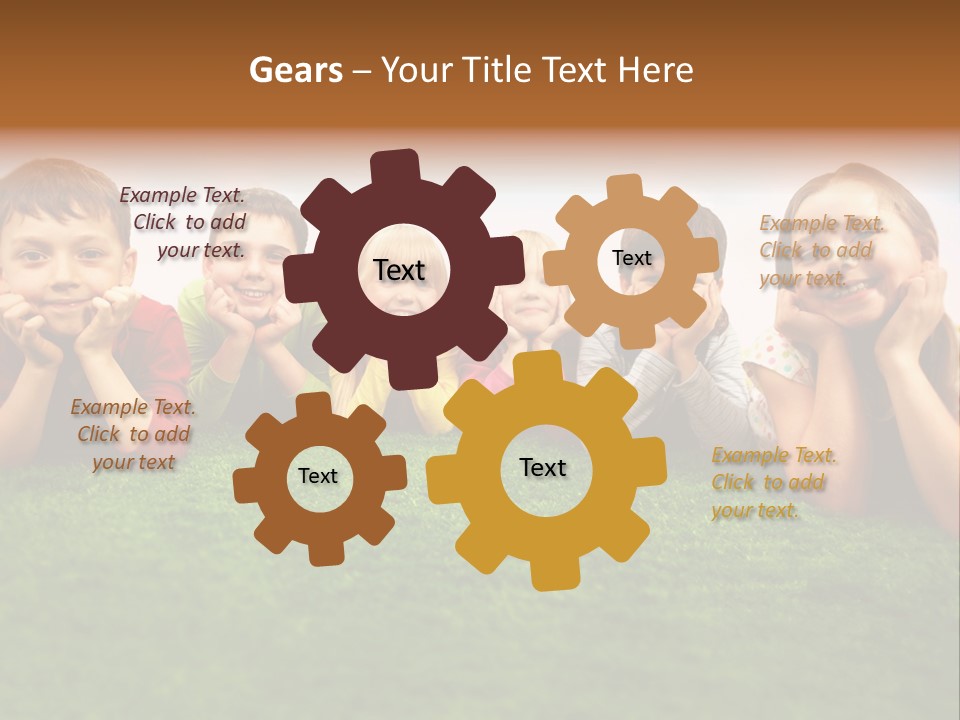 Outside Green Sister PowerPoint Template