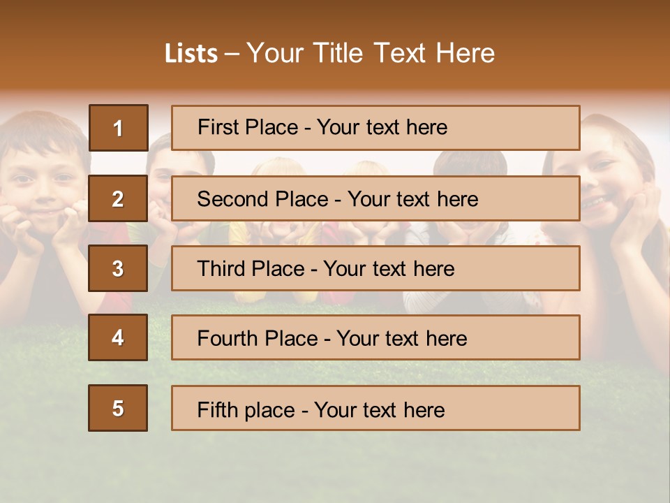 Outside Green Sister PowerPoint Template