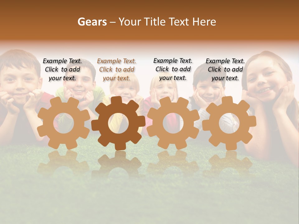 Outside Green Sister PowerPoint Template