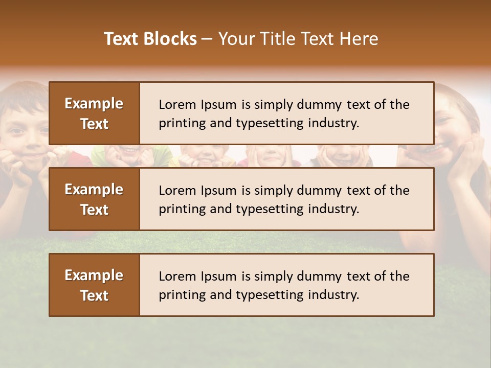 Outside Green Sister PowerPoint Template