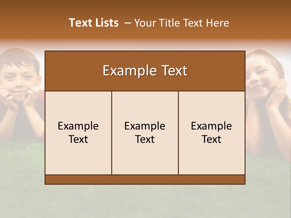 Outside Green Sister PowerPoint Template