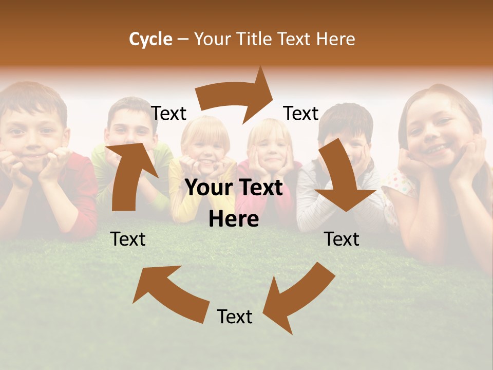 Outside Green Sister PowerPoint Template