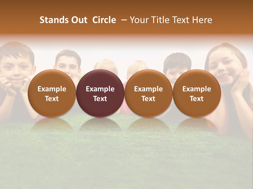 Outside Green Sister PowerPoint Template