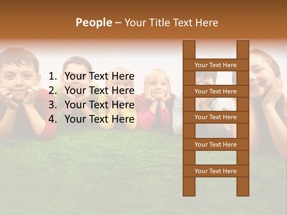 Outside Green Sister PowerPoint Template