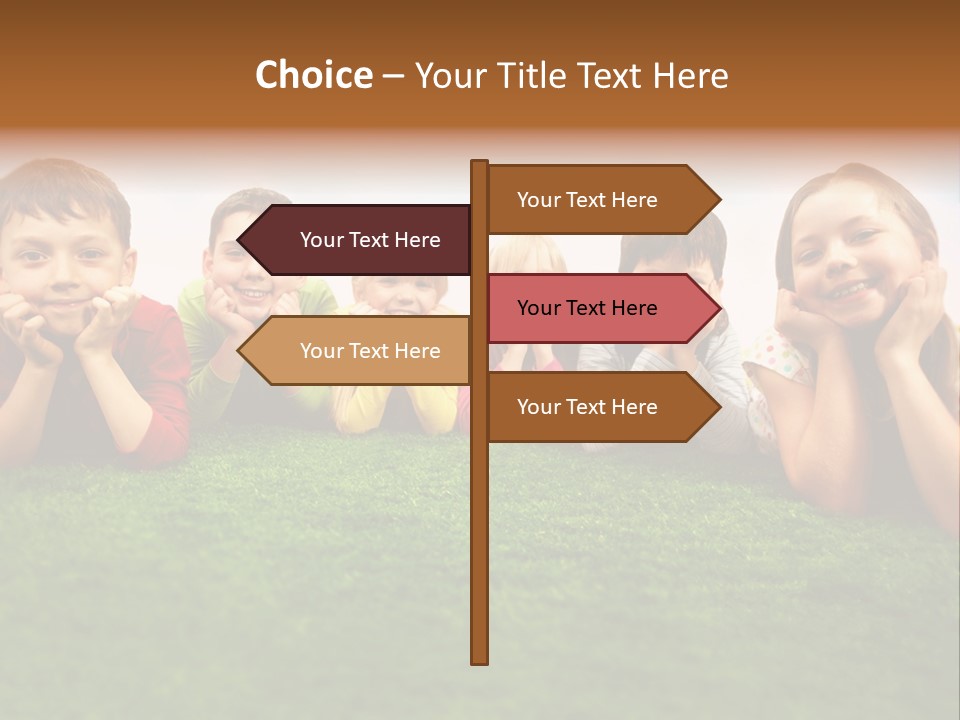 Outside Green Sister PowerPoint Template