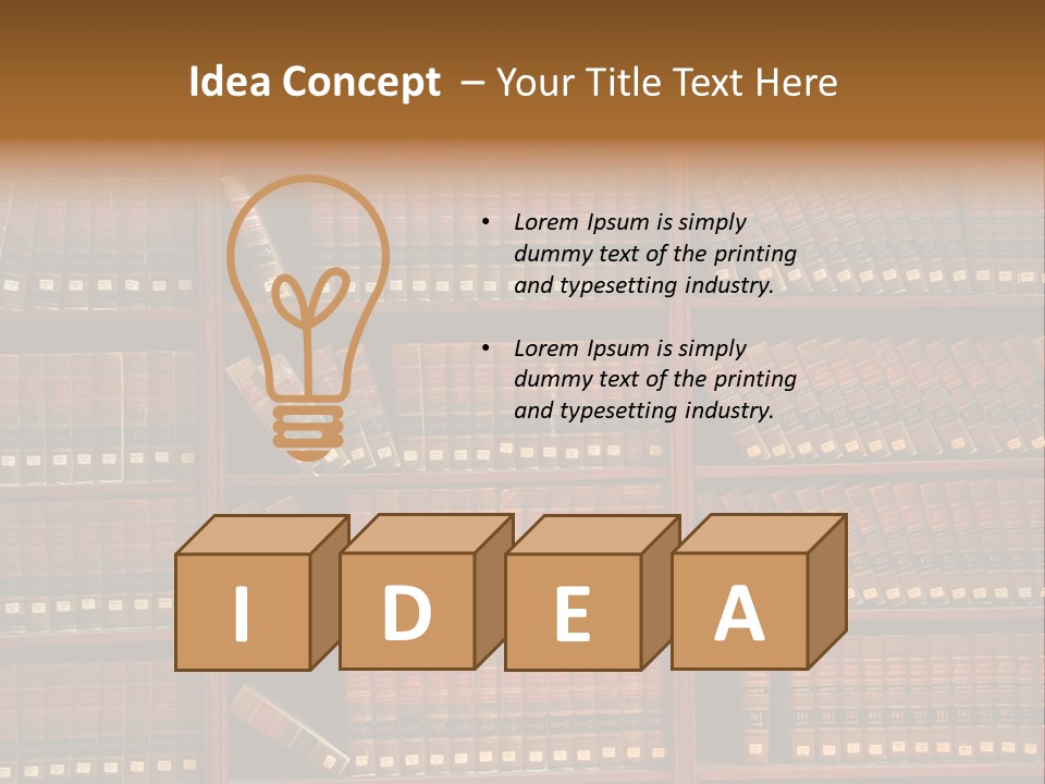 Wisdom Law Intelligence PowerPoint Template