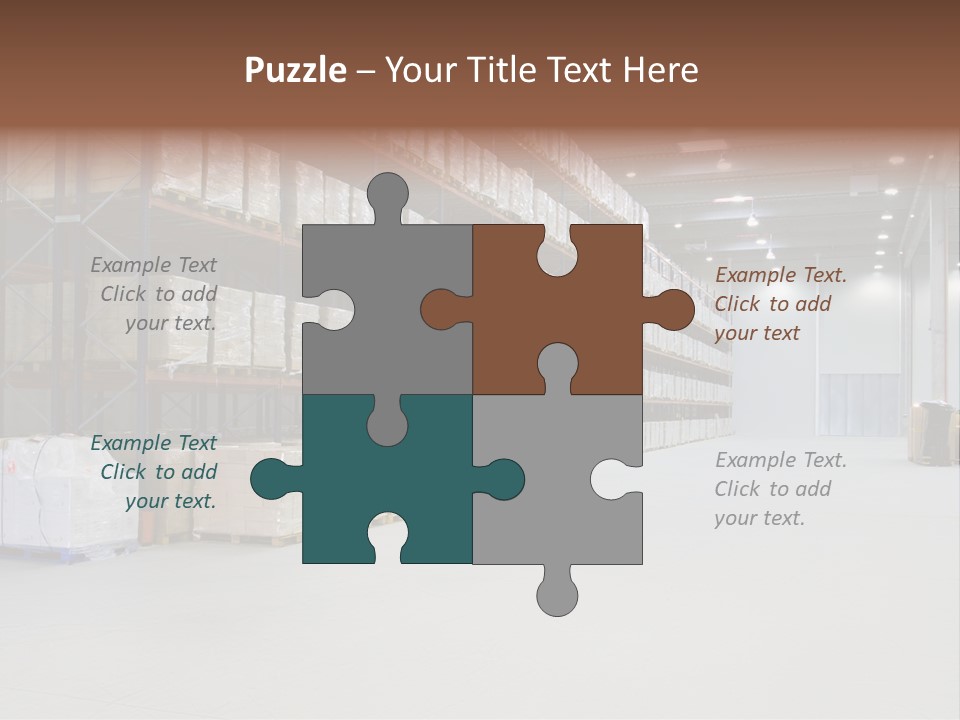 Warehouse Inside Construction PowerPoint Template