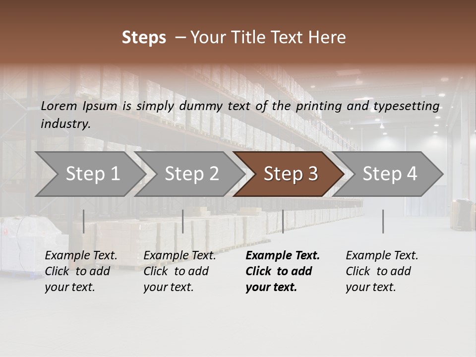 Warehouse Inside Construction PowerPoint Template