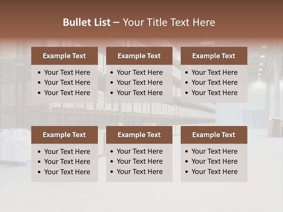 Warehouse Inside Construction PowerPoint Template