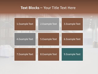 Warehouse Inside Construction PowerPoint Template