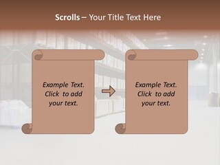 Warehouse Inside Construction PowerPoint Template