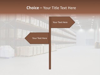 Warehouse Inside Construction PowerPoint Template