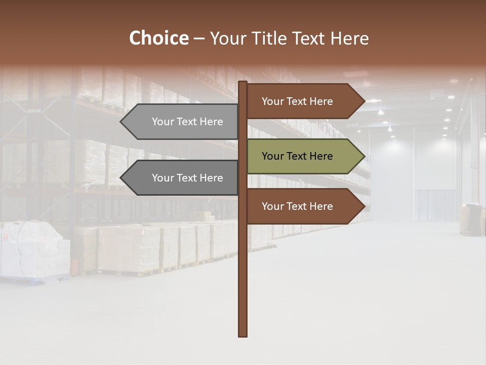 Warehouse Inside Construction PowerPoint Template