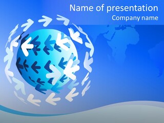 Tech Circle Globe PowerPoint Template