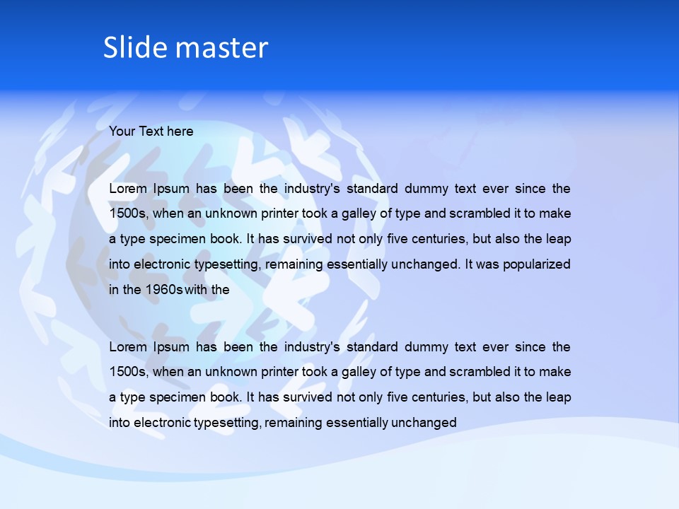 Tech Circle Globe PowerPoint Template