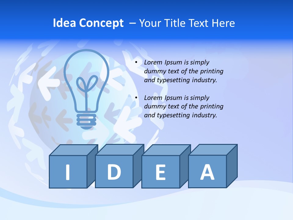 Tech Circle Globe PowerPoint Template