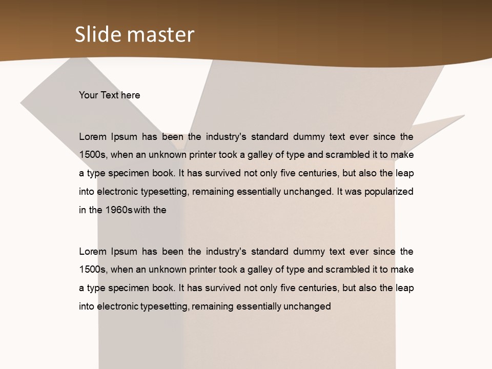 Shipping Post Storage PowerPoint Template