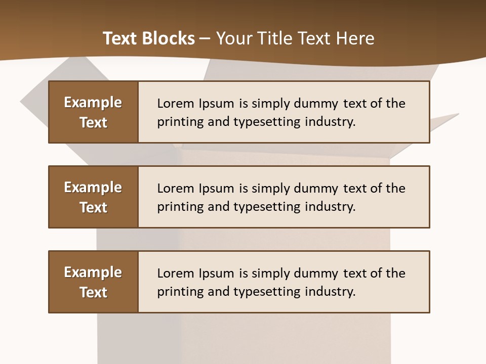 Shipping Post Storage PowerPoint Template