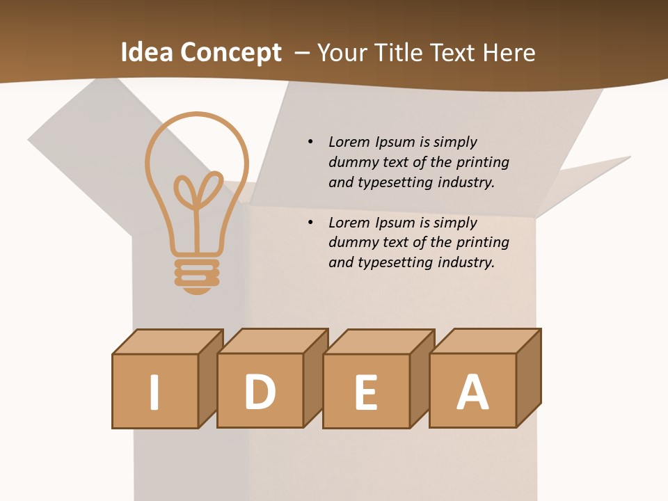 Shipping Post Storage PowerPoint Template