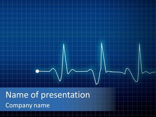 Chart Ekg Graphical PowerPoint Template