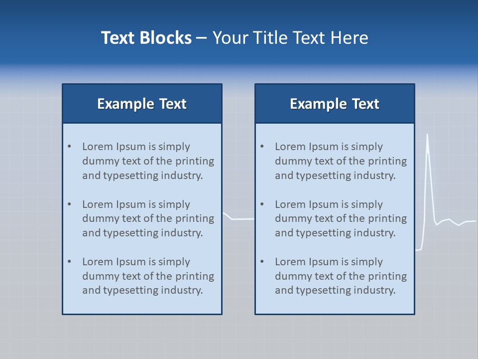 Chart Ekg Graphical PowerPoint Template