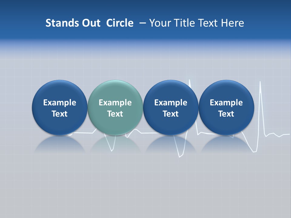 Chart Ekg Graphical PowerPoint Template