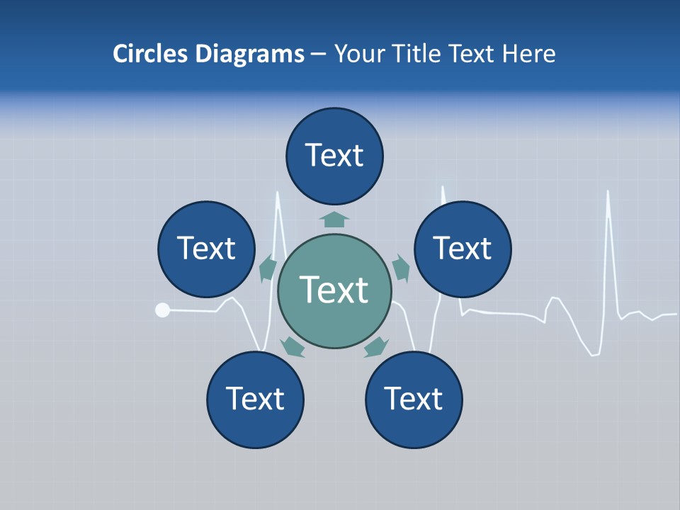 Chart Ekg Graphical PowerPoint Template