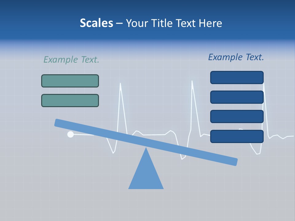 Chart Ekg Graphical PowerPoint Template