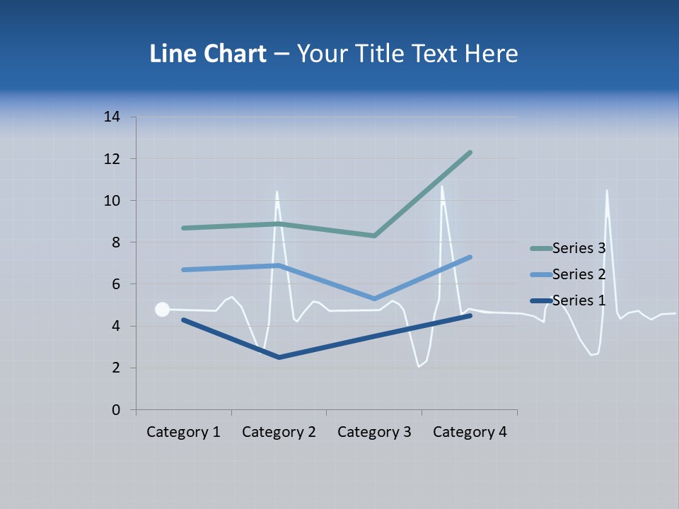 Chart Ekg Graphical PowerPoint Template
