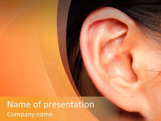 Sensual Silence Part PowerPoint Template