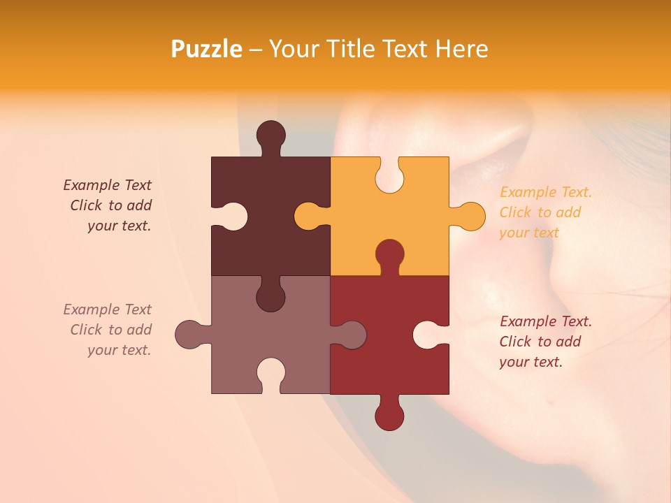 Sensual Silence Part PowerPoint Template