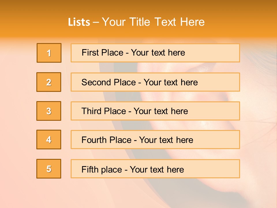 Sensual Silence Part PowerPoint Template