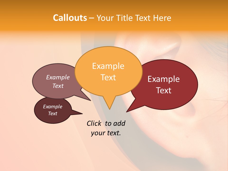 Sensual Silence Part PowerPoint Template