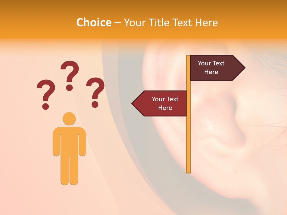 Sensual Silence Part PowerPoint Template
