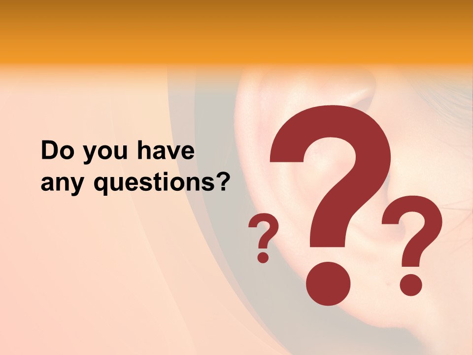 Sensual Silence Part PowerPoint Template