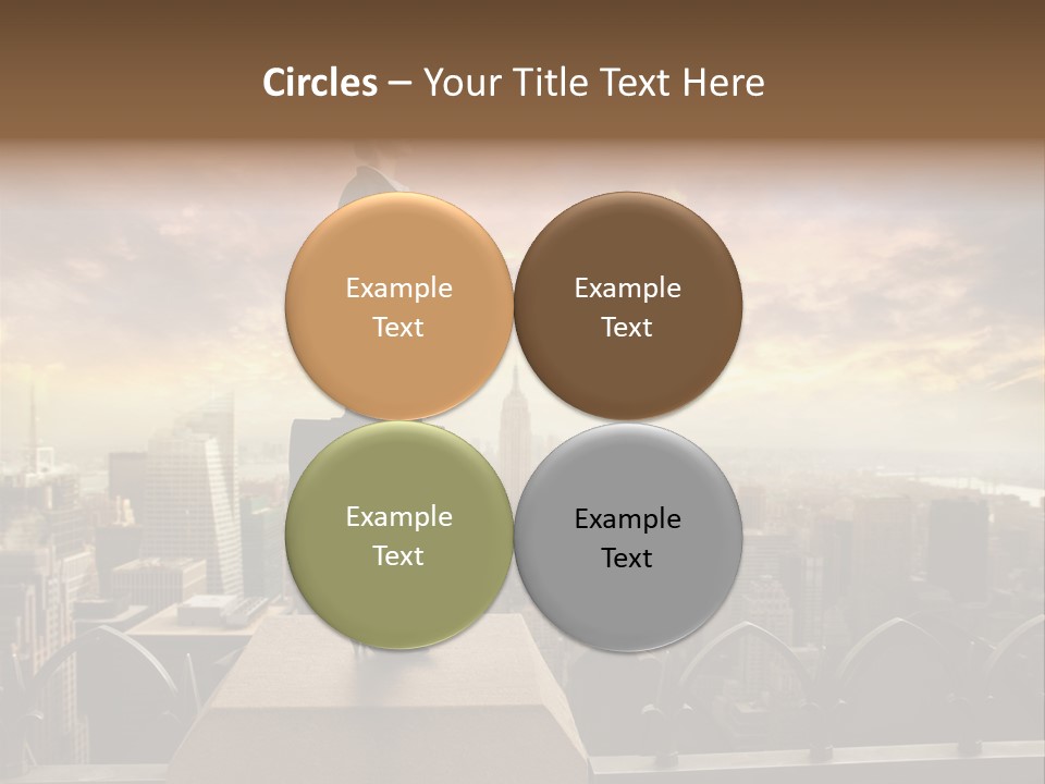 High Office Sunset PowerPoint Template