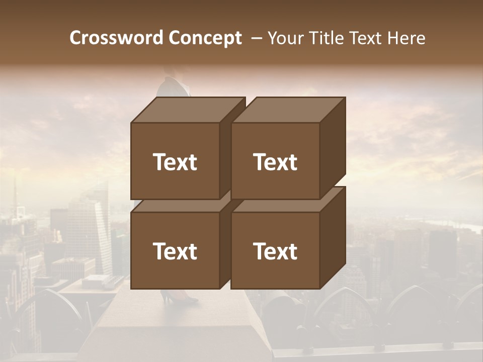 High Office Sunset PowerPoint Template