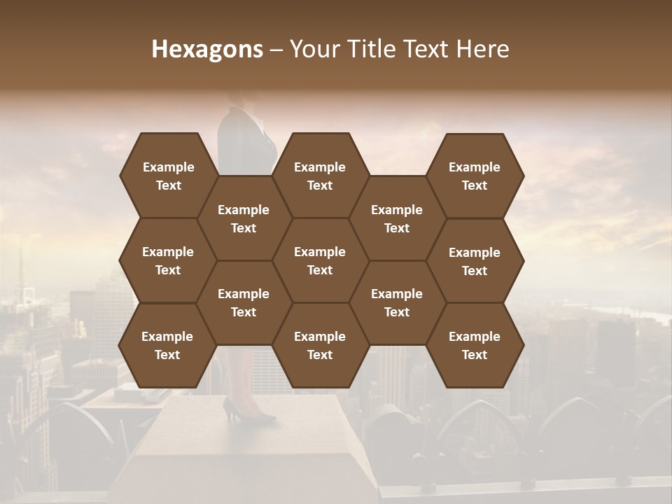High Office Sunset PowerPoint Template