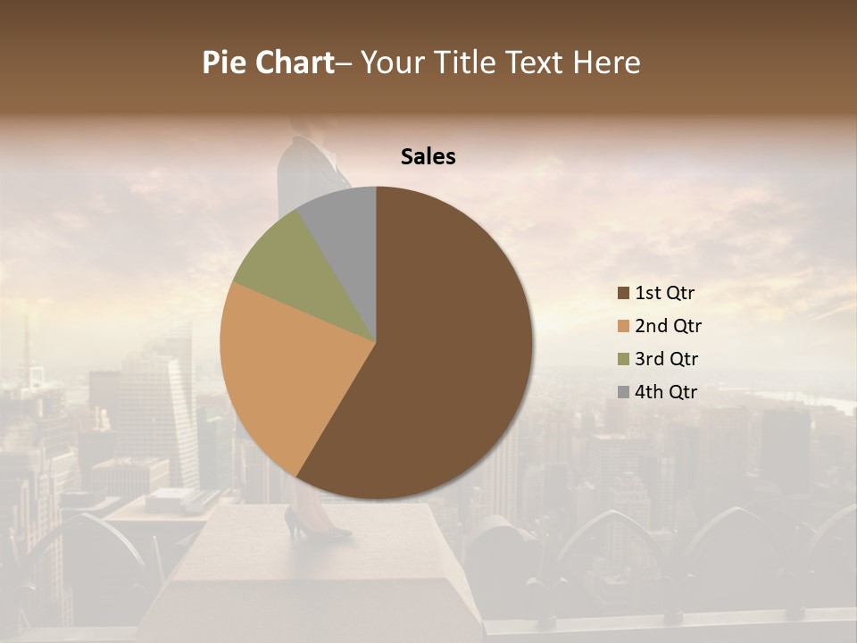 High Office Sunset PowerPoint Template
