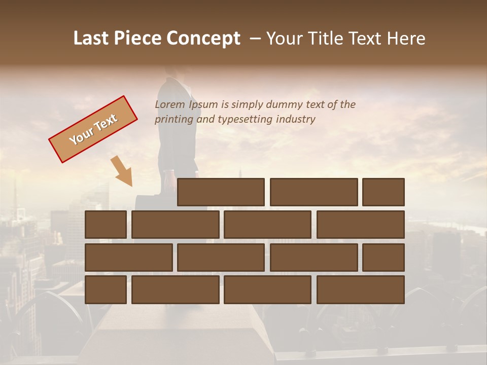 High Office Sunset PowerPoint Template
