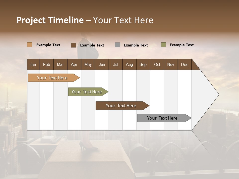 High Office Sunset PowerPoint Template