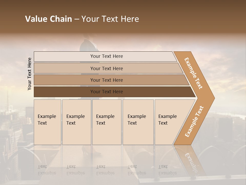 High Office Sunset PowerPoint Template